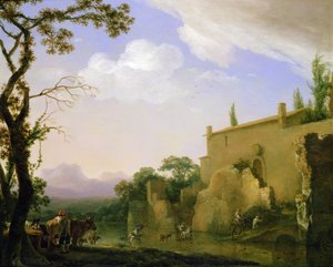 Paysage italianisant, XVIIe siècle